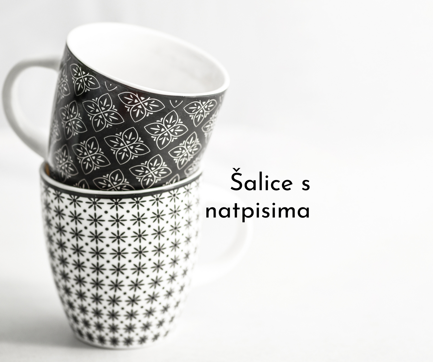 Šalice s natpisima