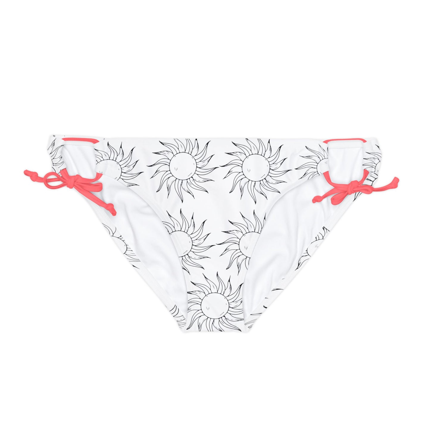 Loop Tie Side Bikini Bottom SUN B&W