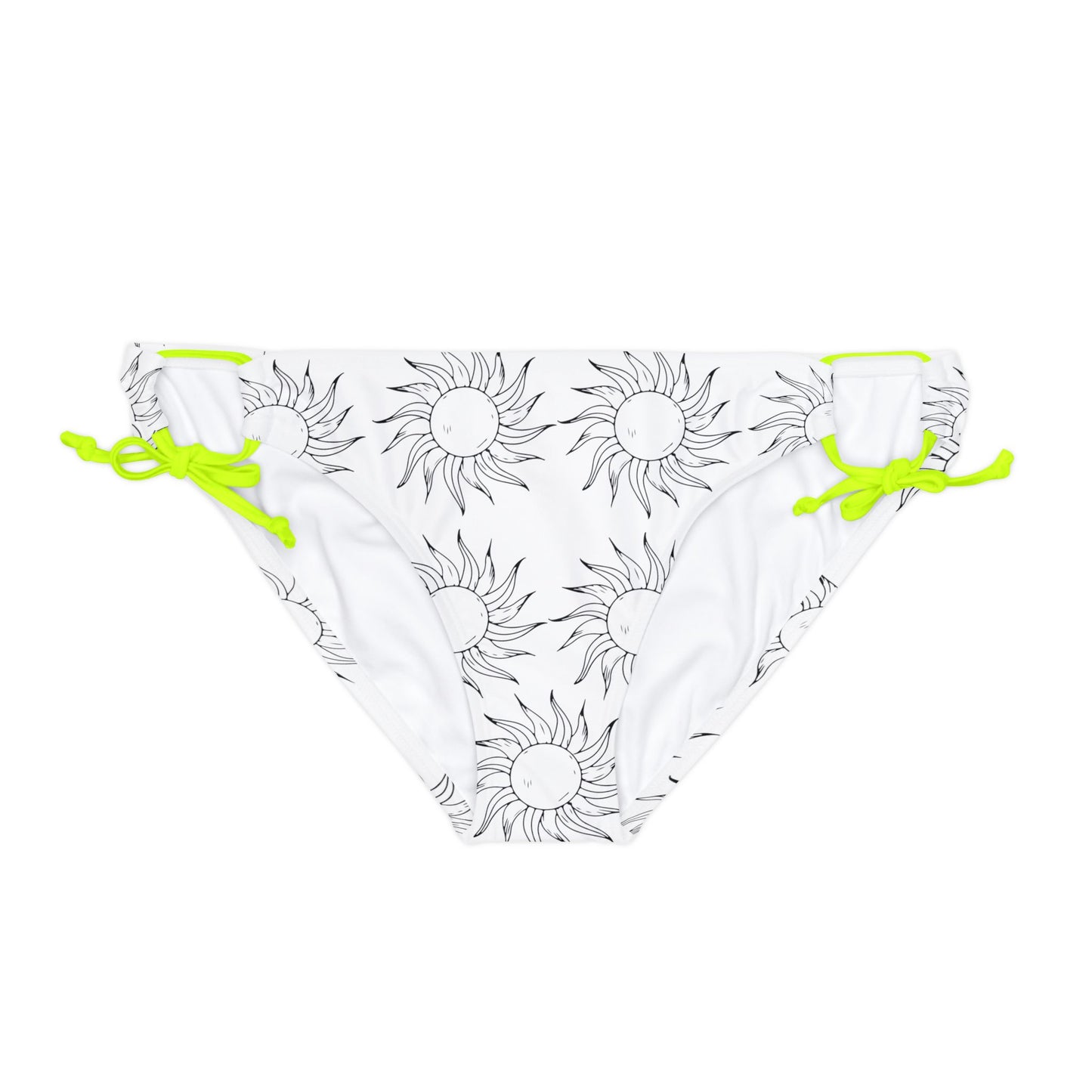 Loop Tie Side Bikini Bottom SUN B&W