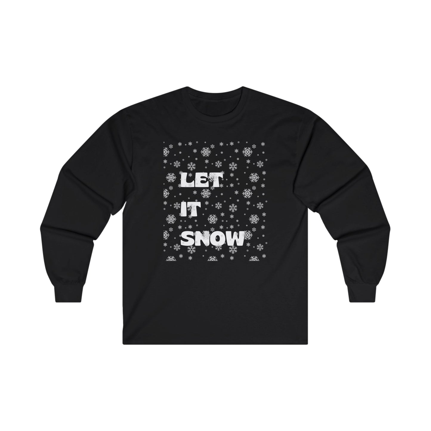 Snowflake Unisex Long Sleeve Tee - Let It Snow Design