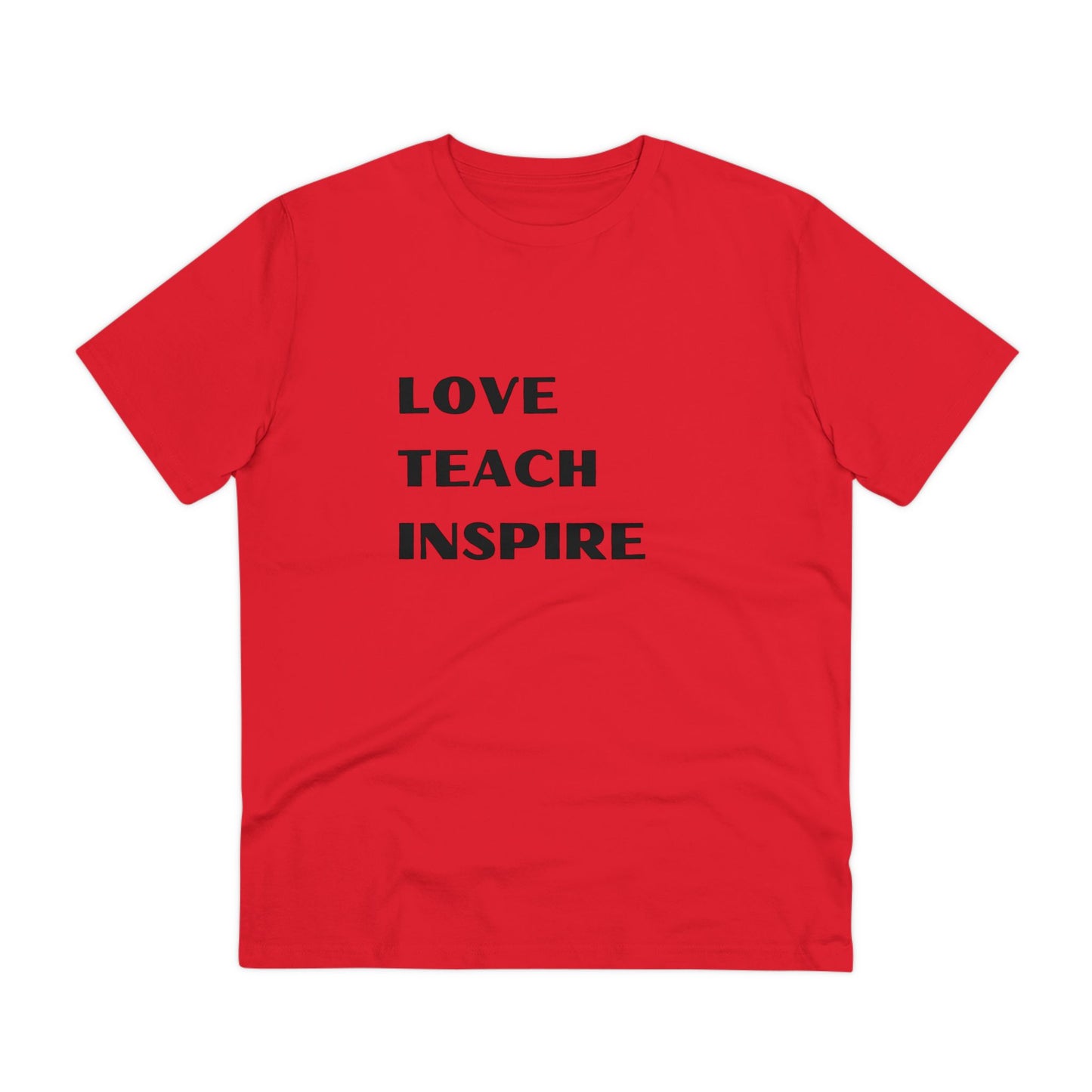 Organic  T-shirt Love Teach Inspire