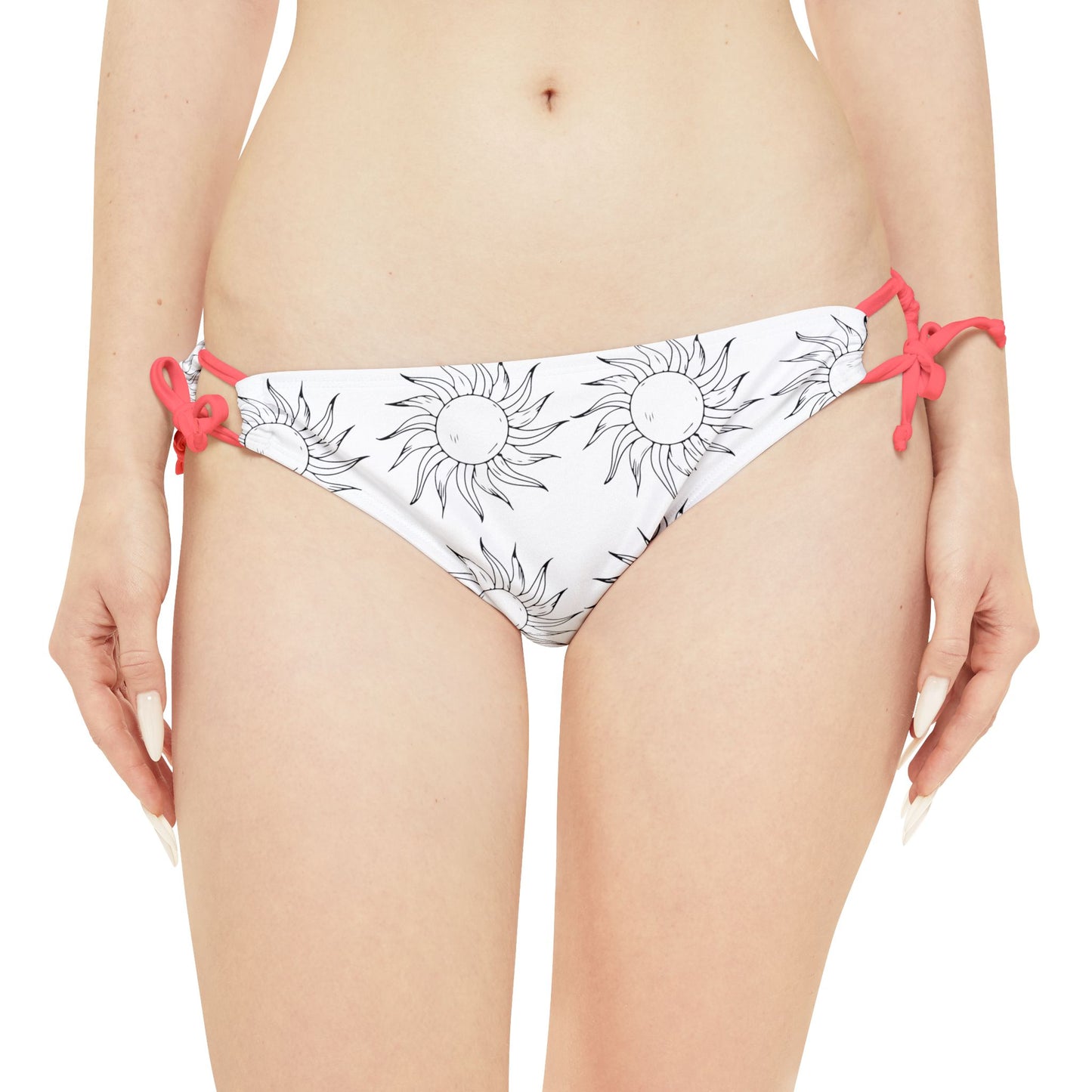 Loop Tie Side Bikini Bottom SUN B&W