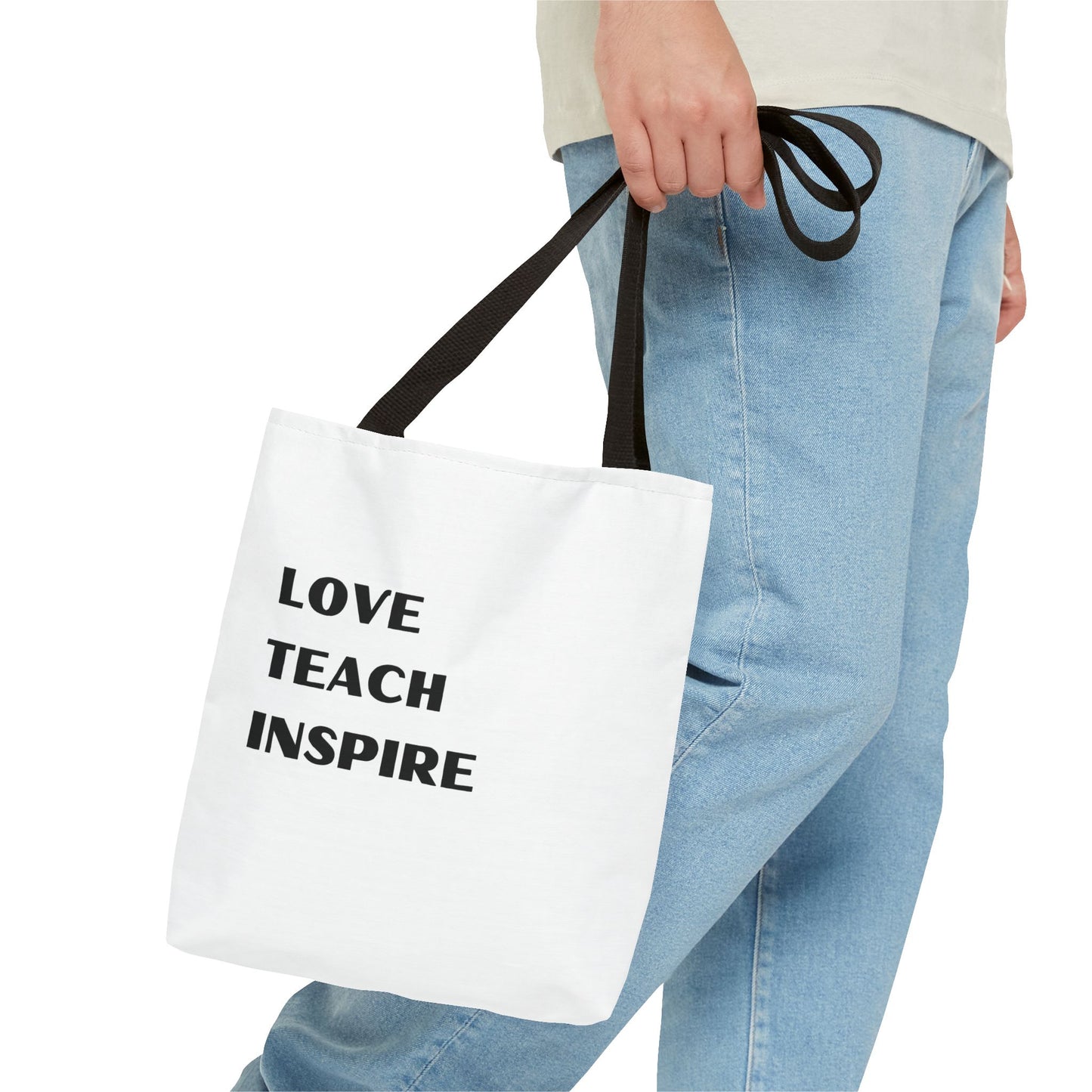 Tote Bag Love Teach Inspire