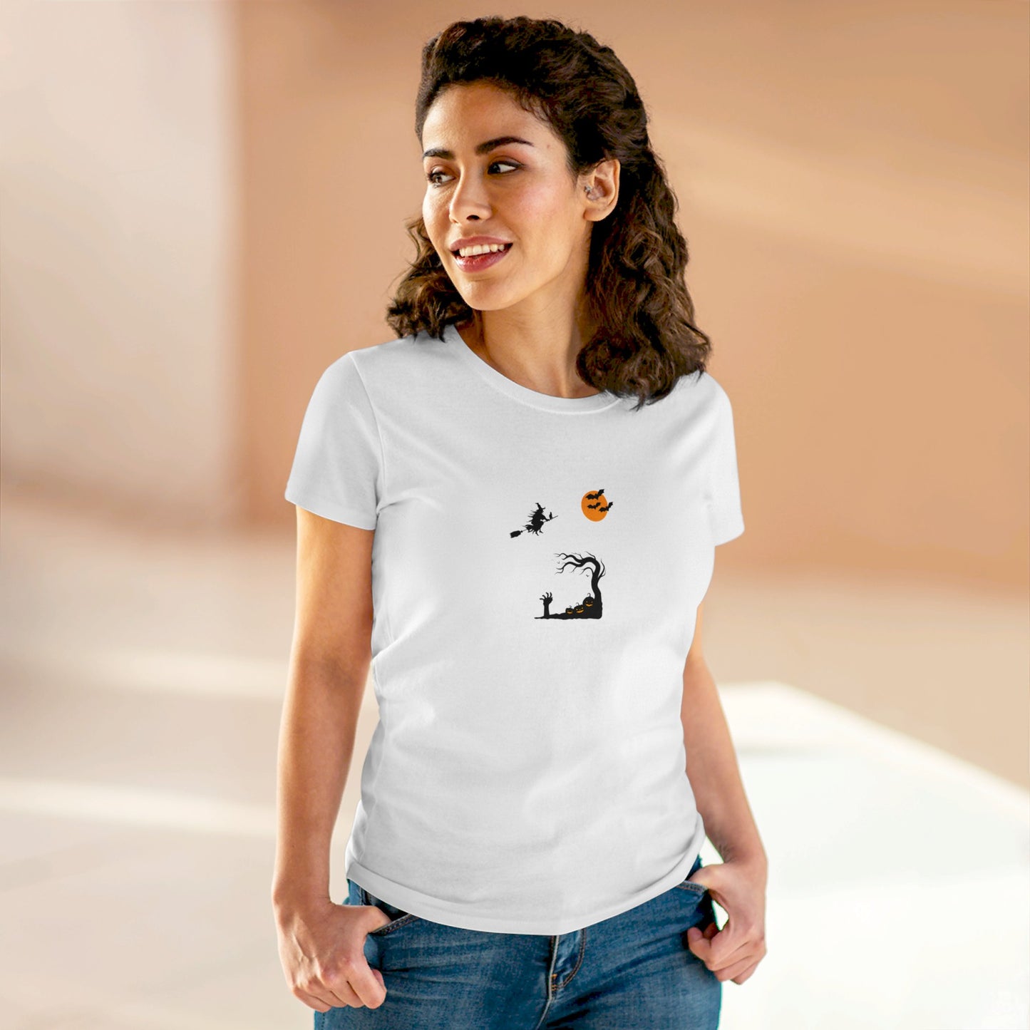 Women's T-shirt HALLOWEEN SMILE