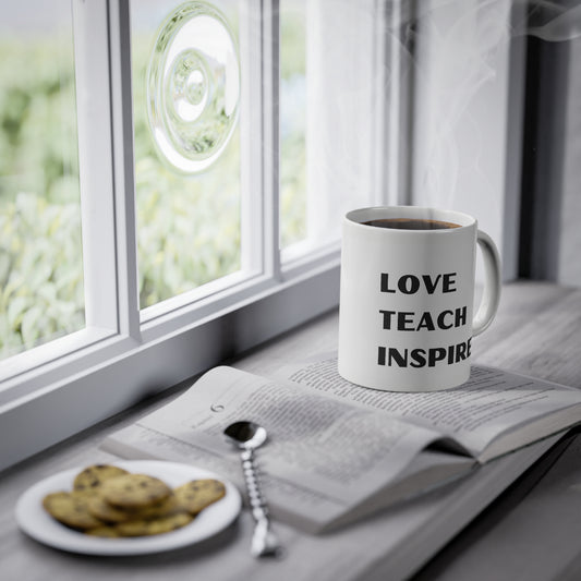 Šalica Love Teach Inspire