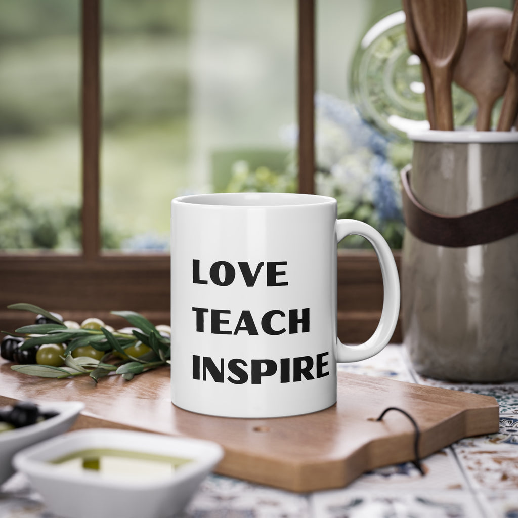 Šalica Love Teach Inspire