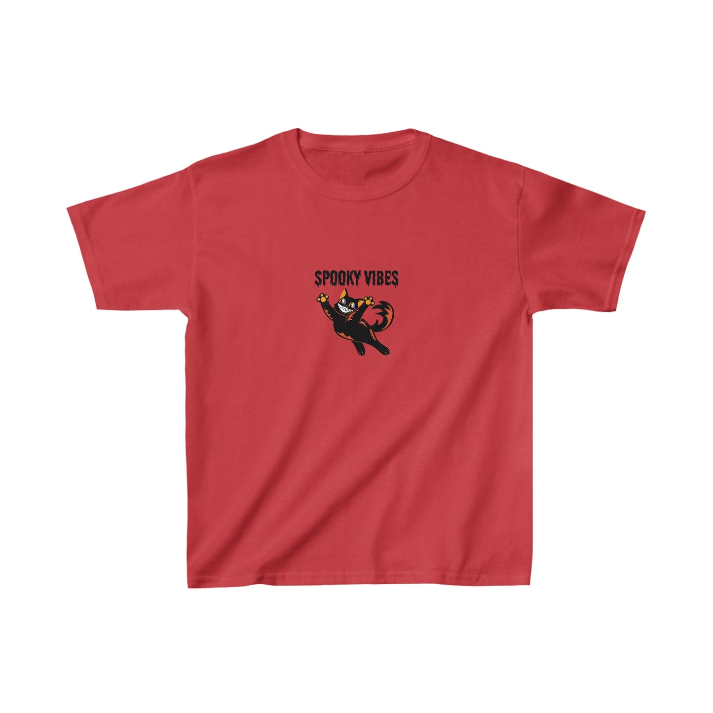 Kids Tee Halloween Cat Jump