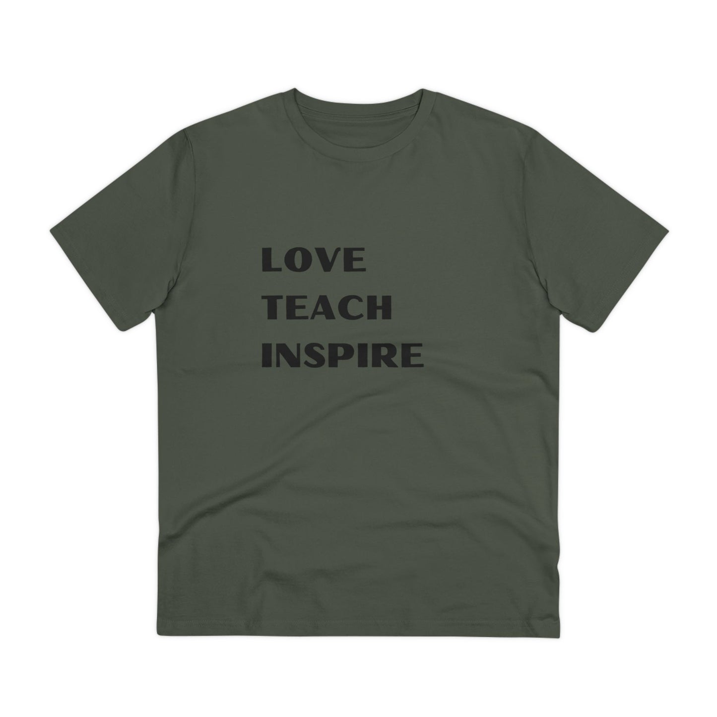 Organic  T-shirt Love Teach Inspire