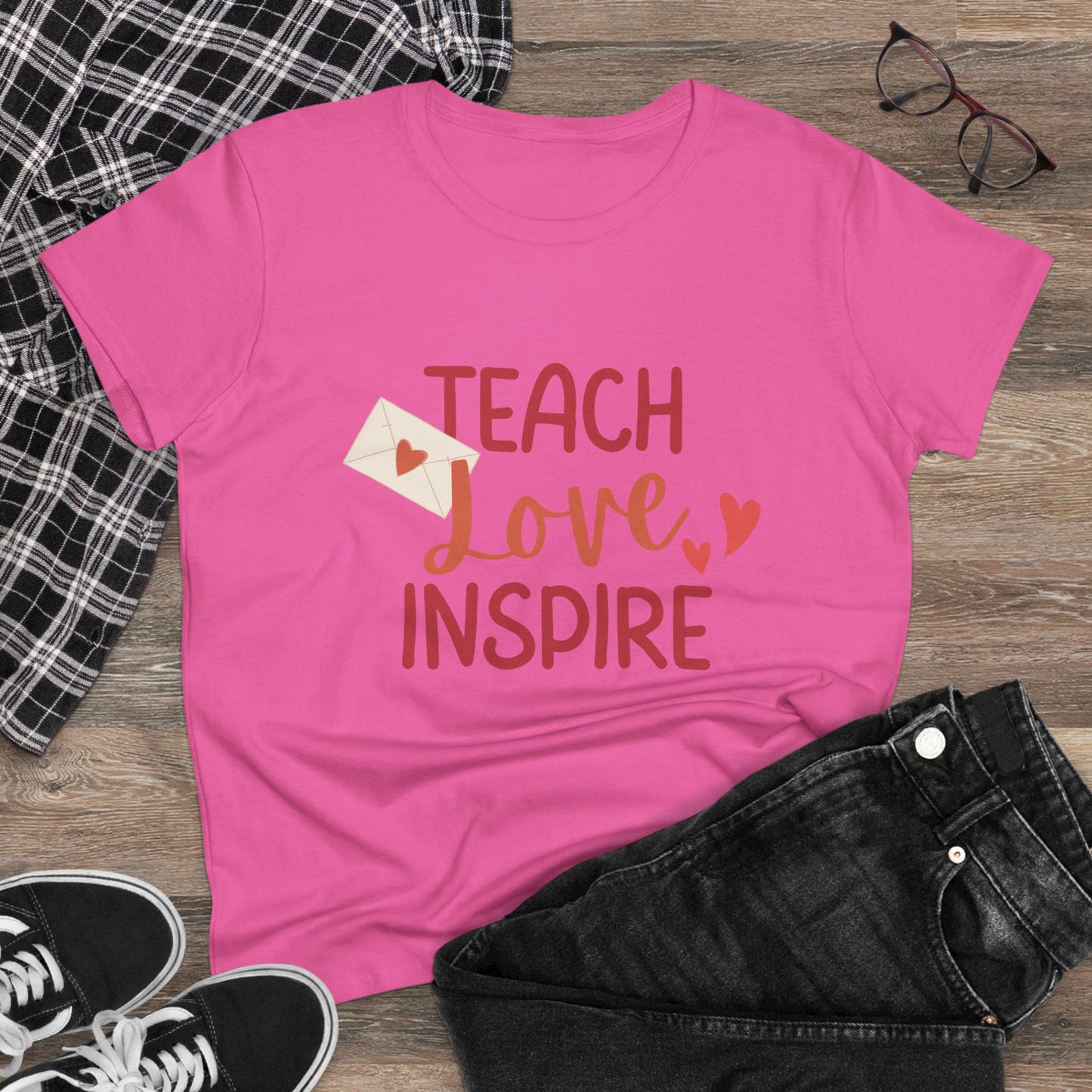 Ženska Majica Teach Love Inspire