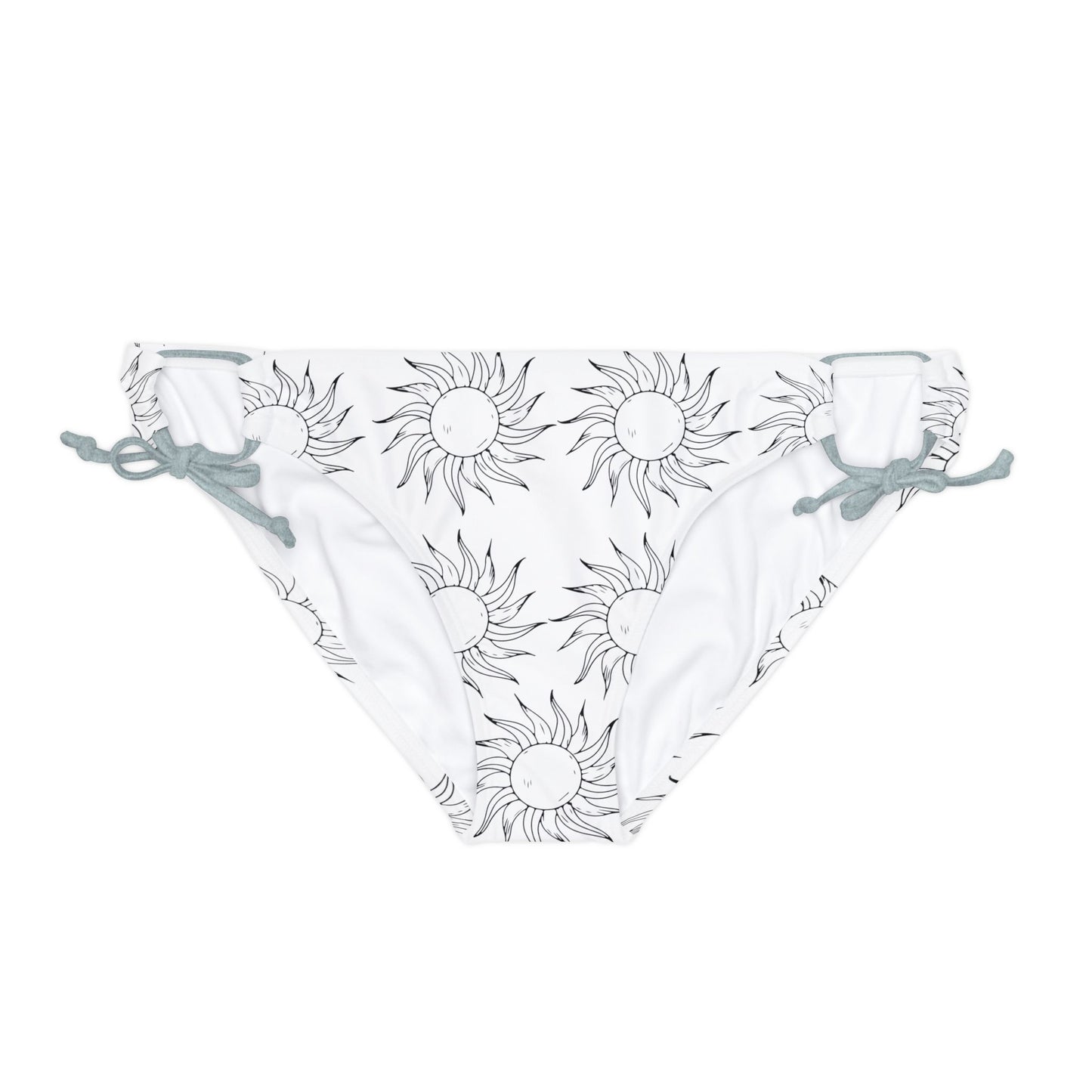 Loop Tie Side Bikini Bottom SUN B&W