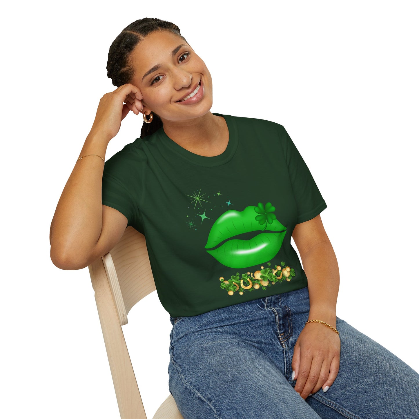 Majica Green Lips