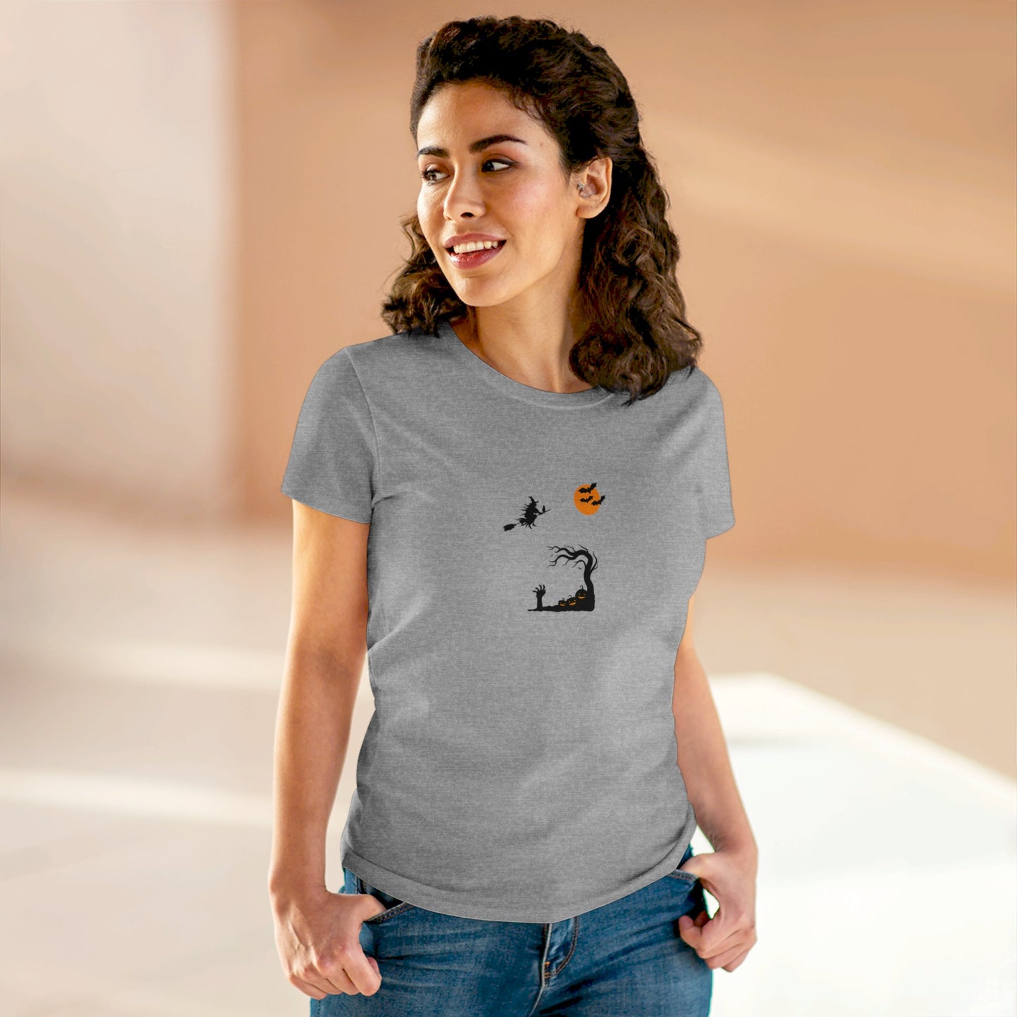 Women's T-shirt HALLOWEEN SMILE