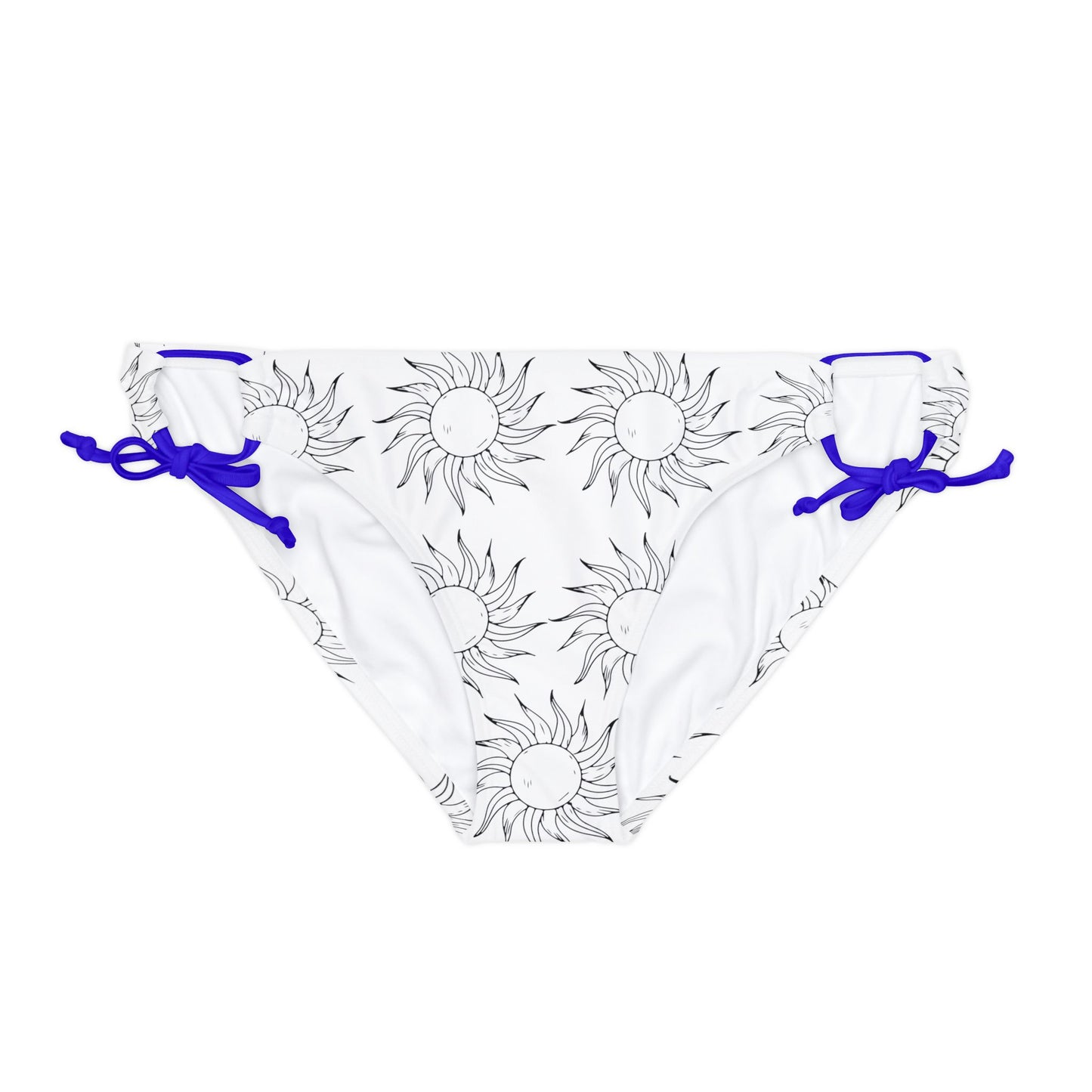 Loop Tie Side Bikini Bottom SUN B&W