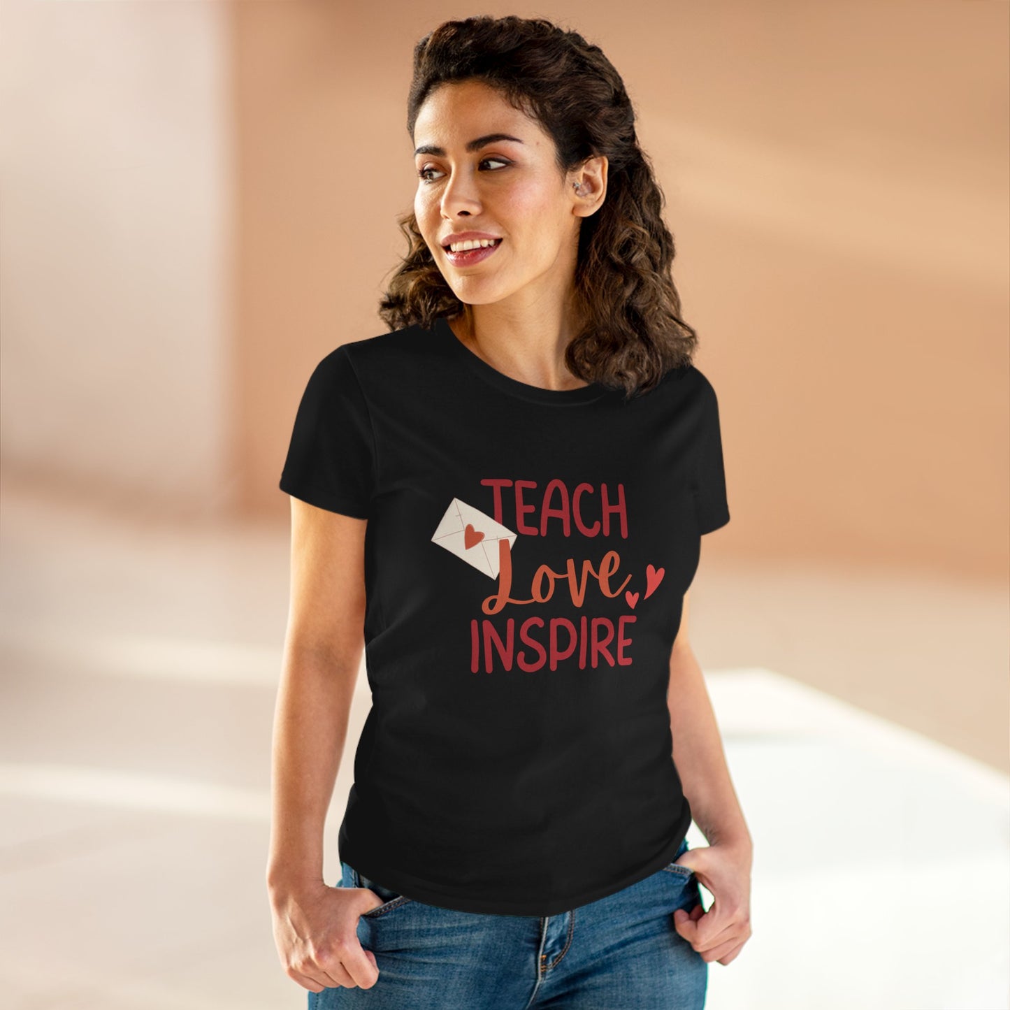Ženska Majica Teach Love Inspire