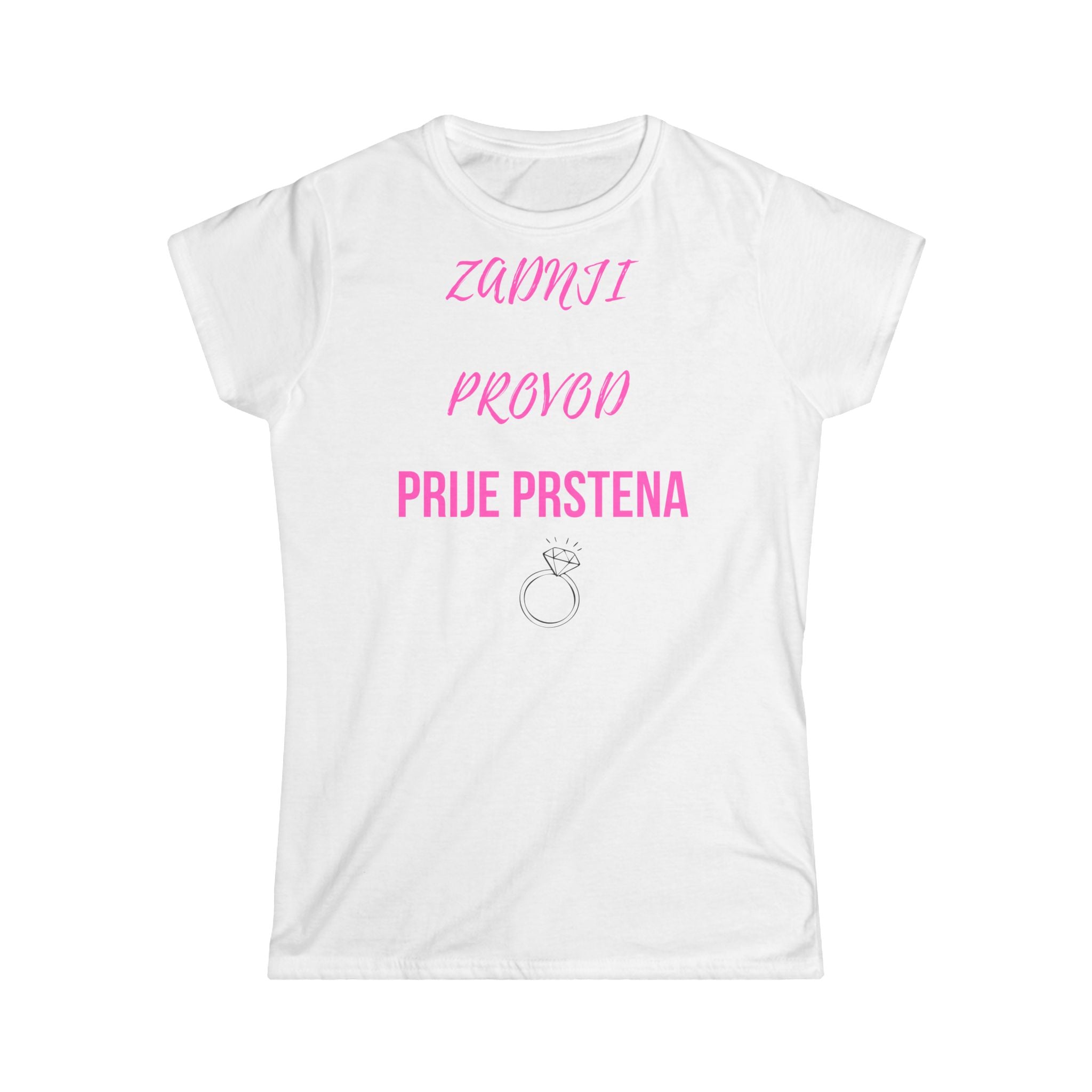 Ženska majica Zadnji provod prije prstena