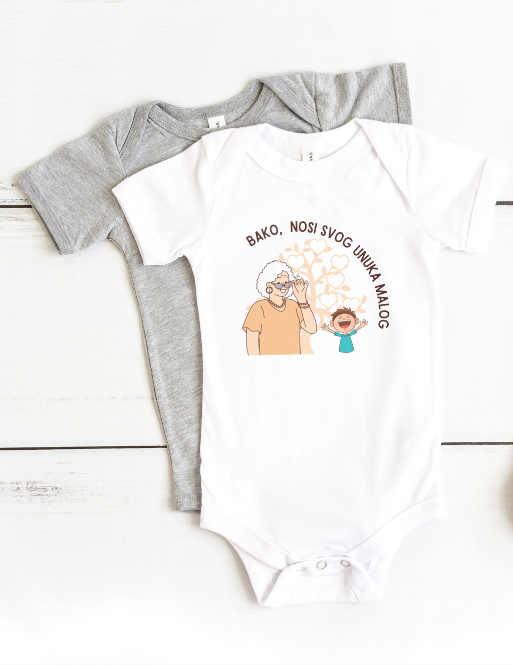 Bodi za bebe Baka i Unuk