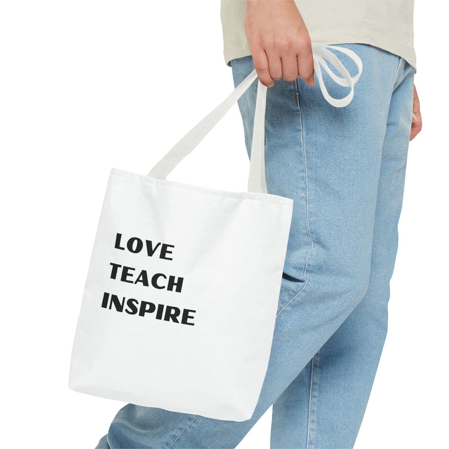 Tote Bag Love Teach Inspire