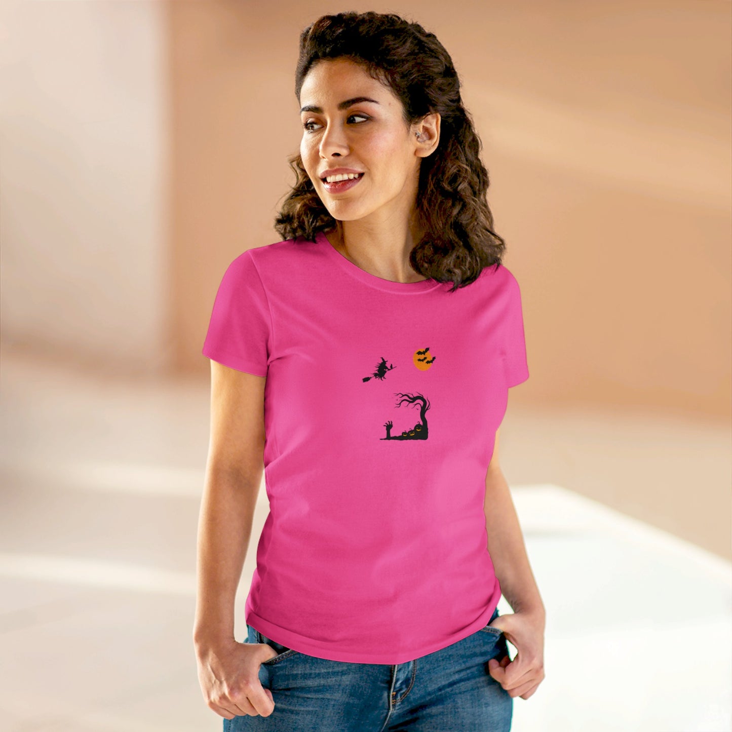 Women's T-shirt HALLOWEEN SMILE