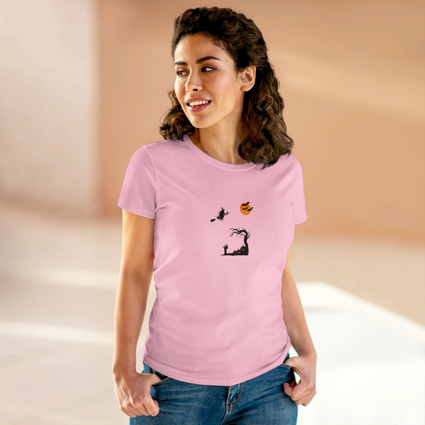 Women's T-shirt HALLOWEEN SMILE