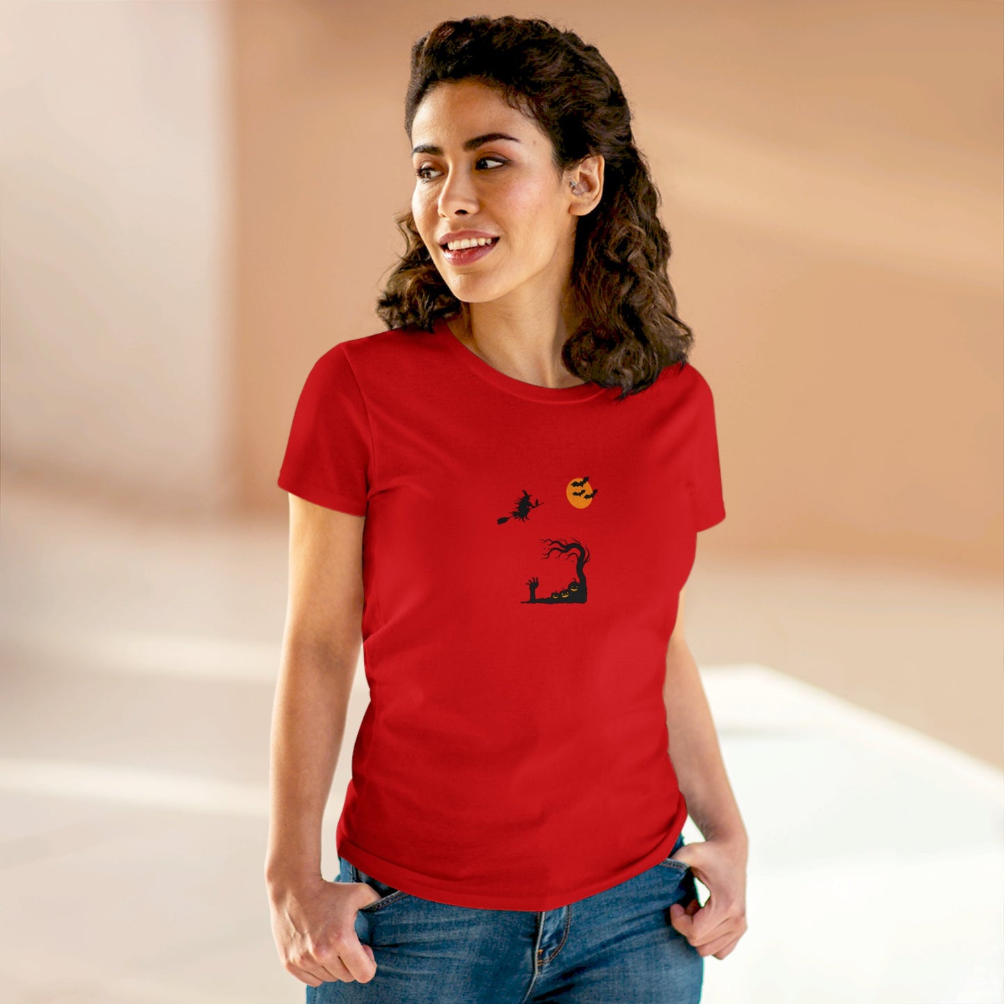 Women's T-shirt HALLOWEEN SMILE