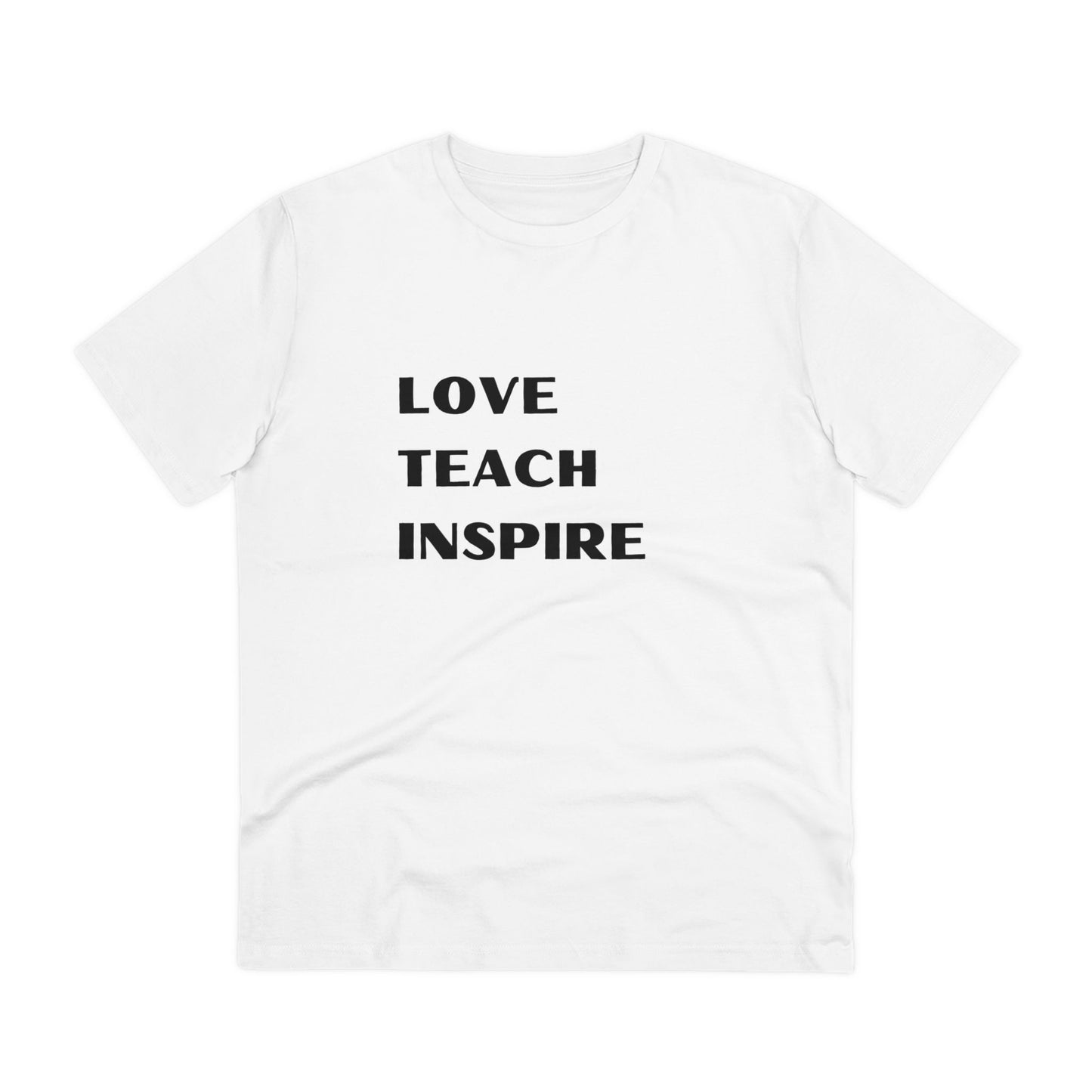 Organic  T-shirt Love Teach Inspire