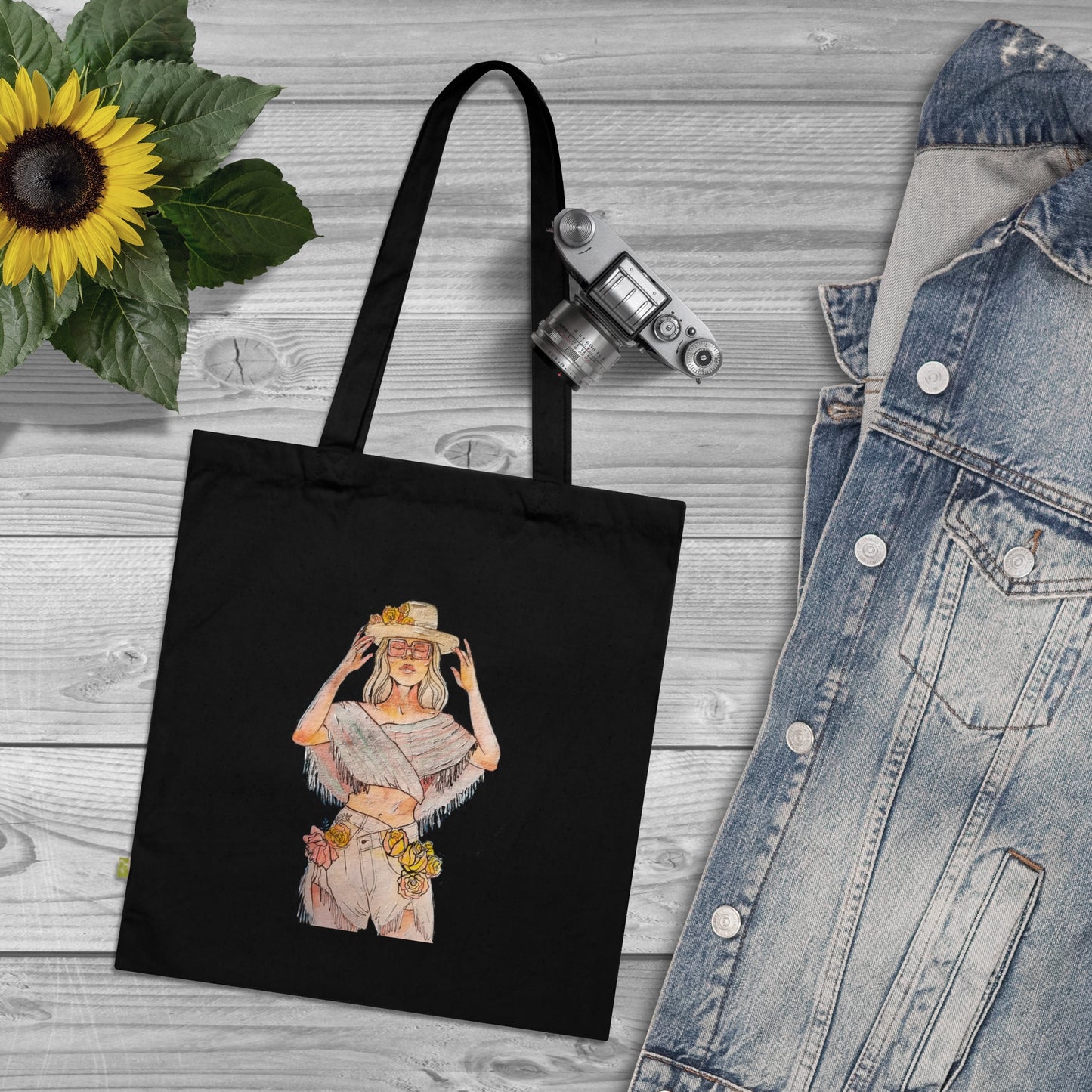 Organic Cotton Tote Bag LIVE LIFE