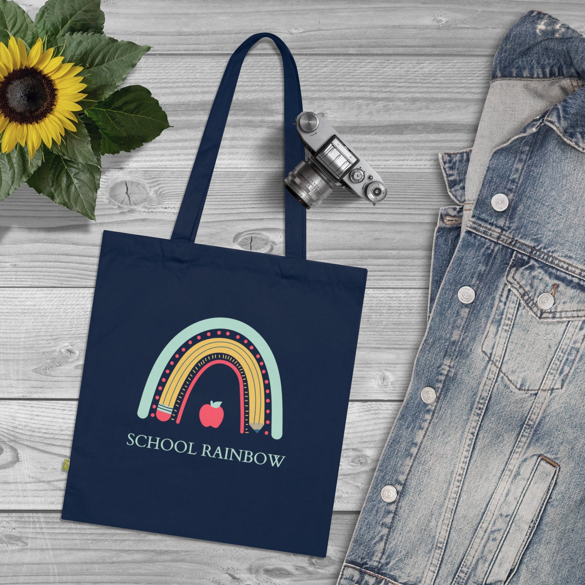 Platnena torba School Rainbow