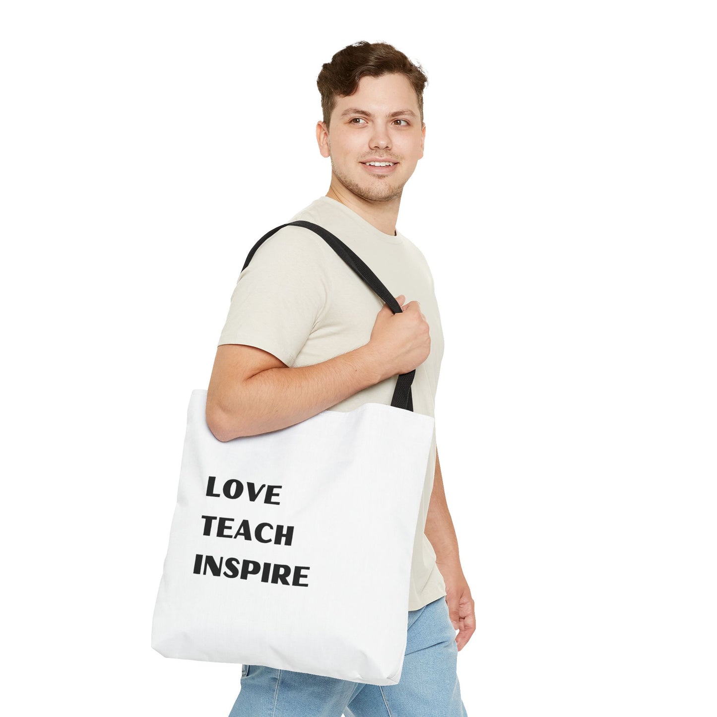 Tote Bag Love Teach Inspire