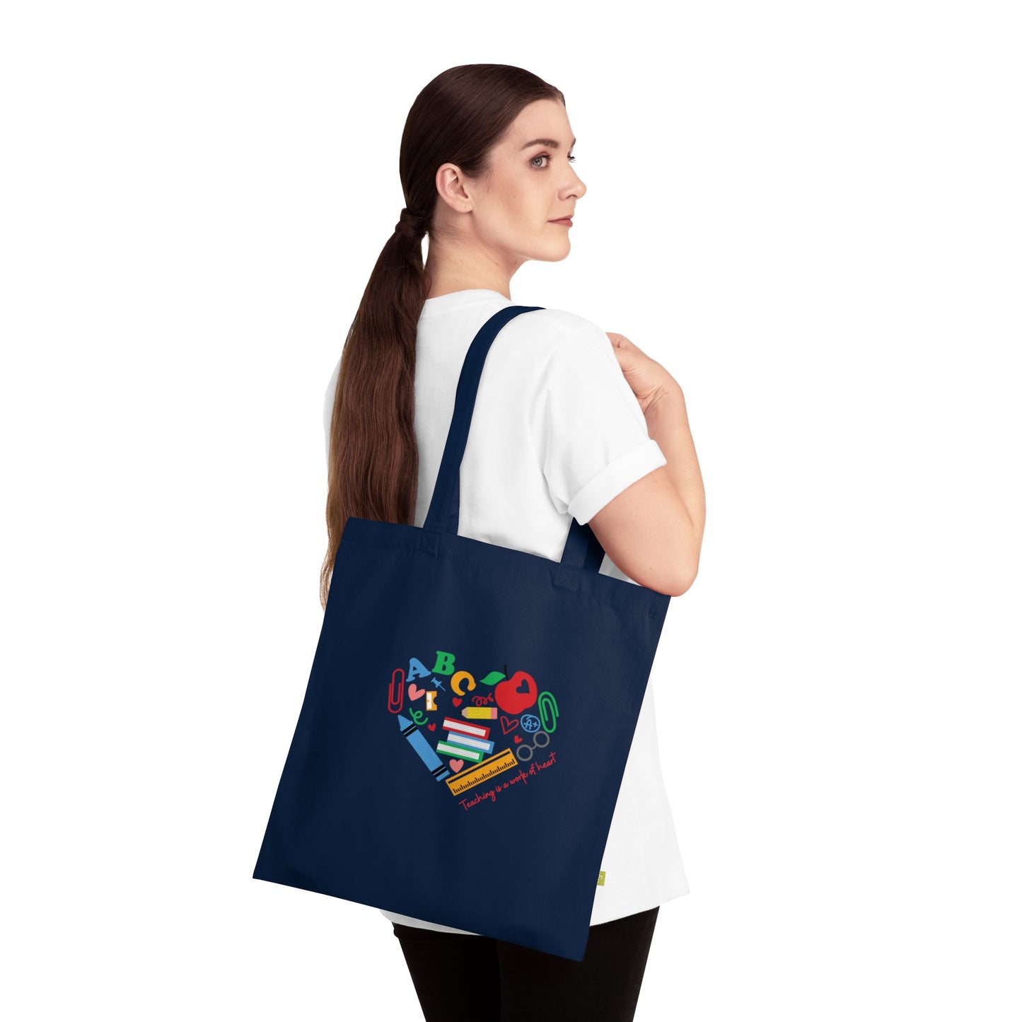 Organic Cotton Tote Bag TEACHING