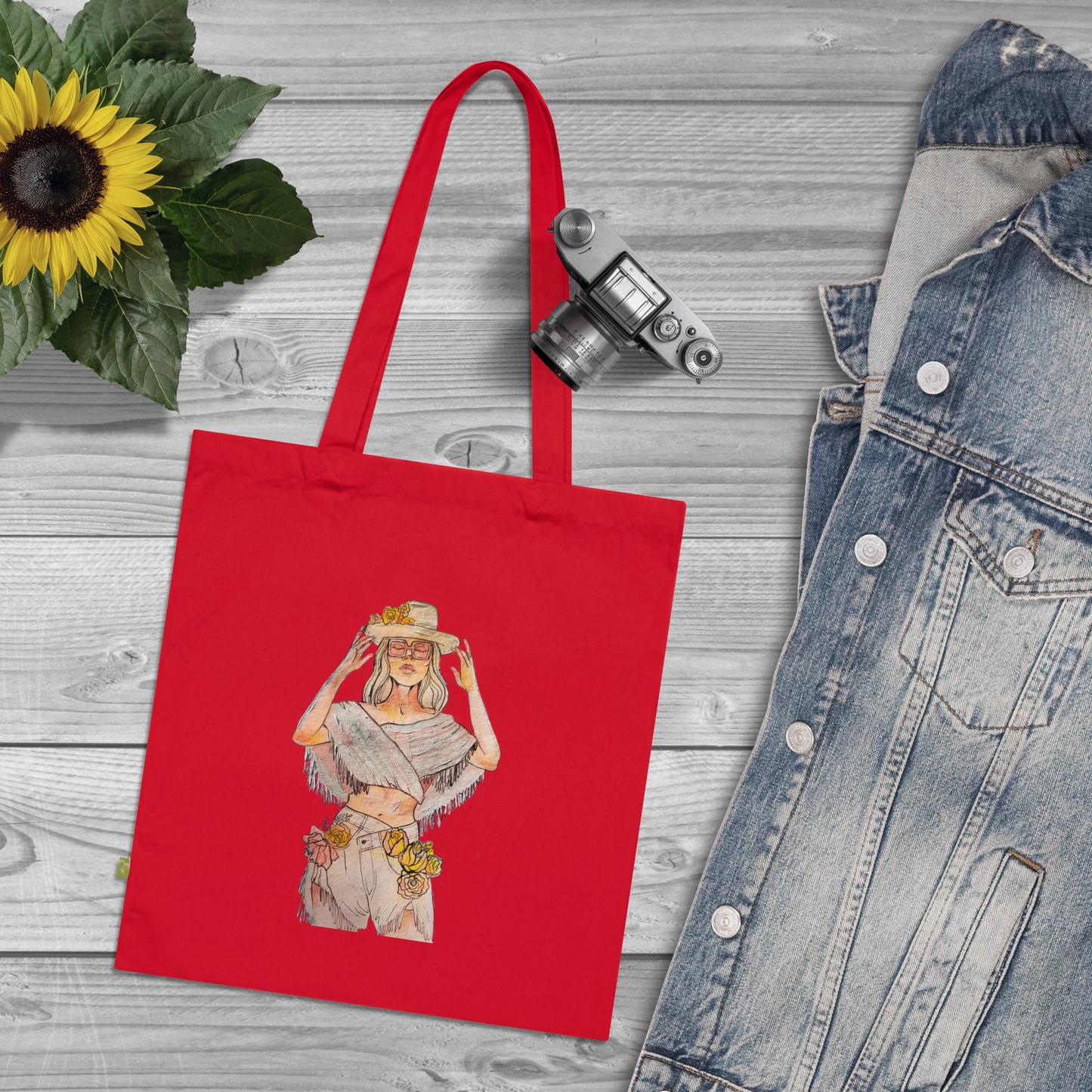 Organic Cotton Tote Bag LIVE LIFE