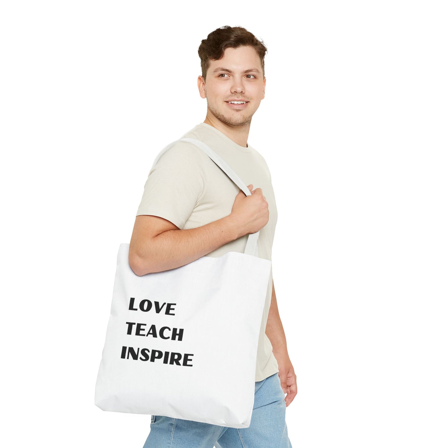 Tote Bag Love Teach Inspire