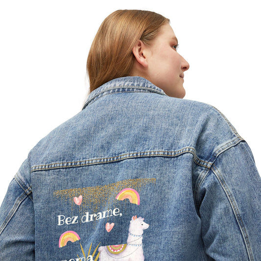 Ženska Jeans Jakna Ljama