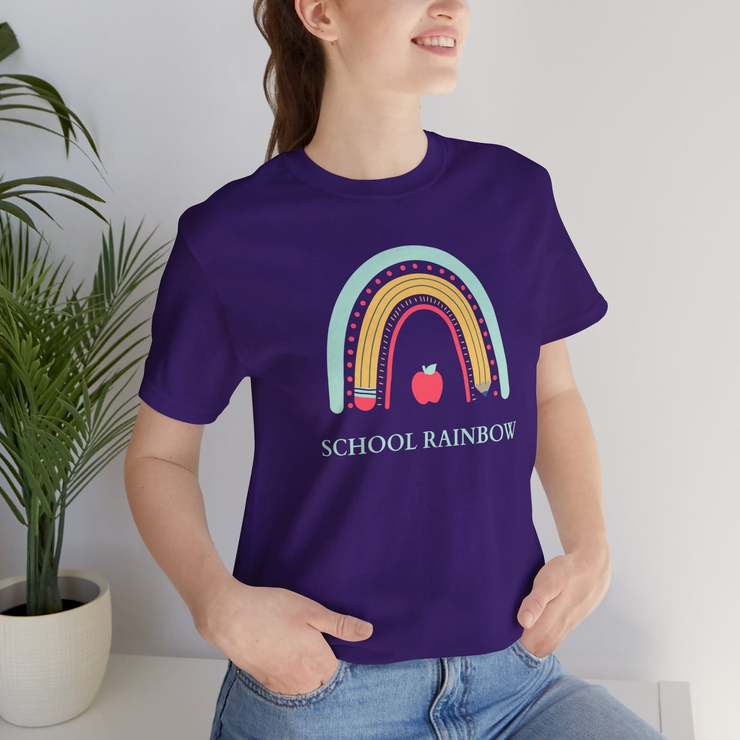 Majica School Rainbow