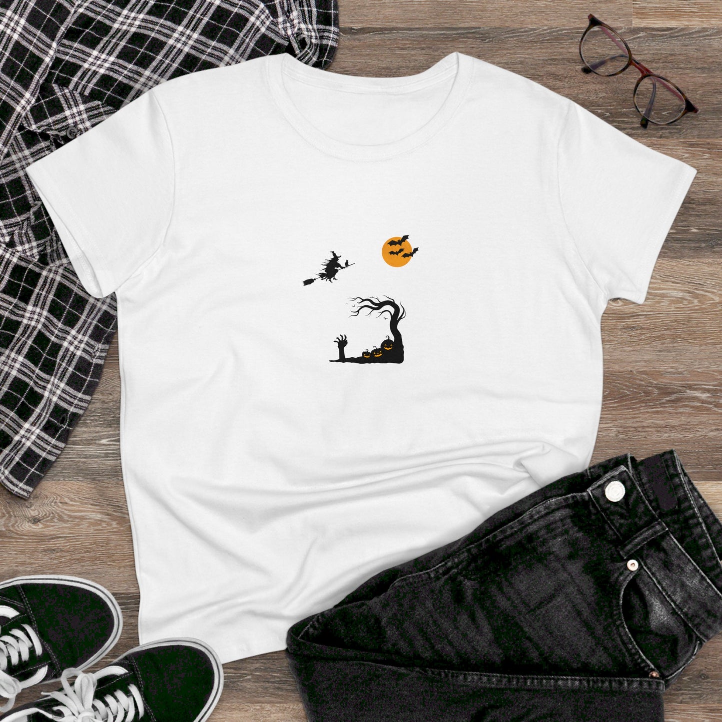 Women's T-shirt HALLOWEEN SMILE