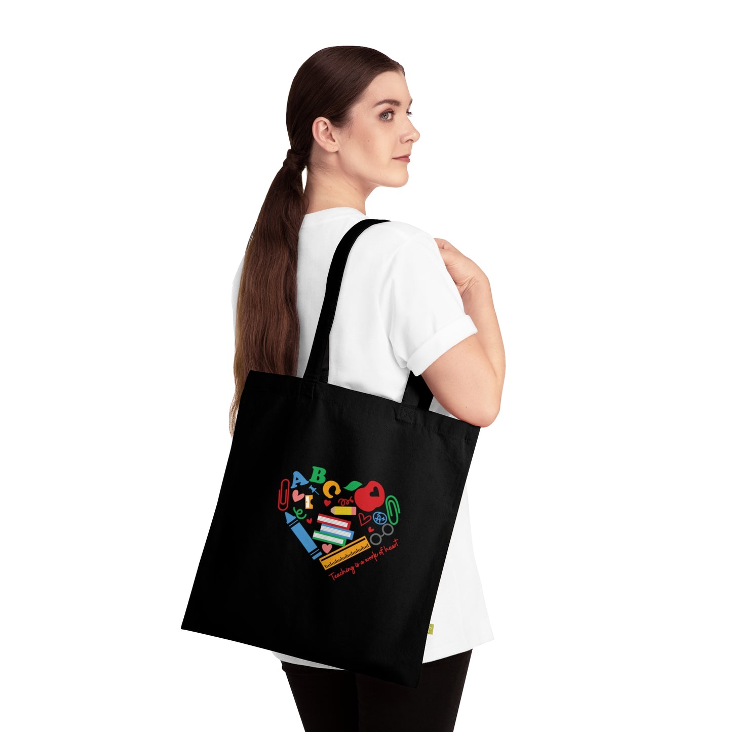 Organic Cotton Tote Bag TEACHING