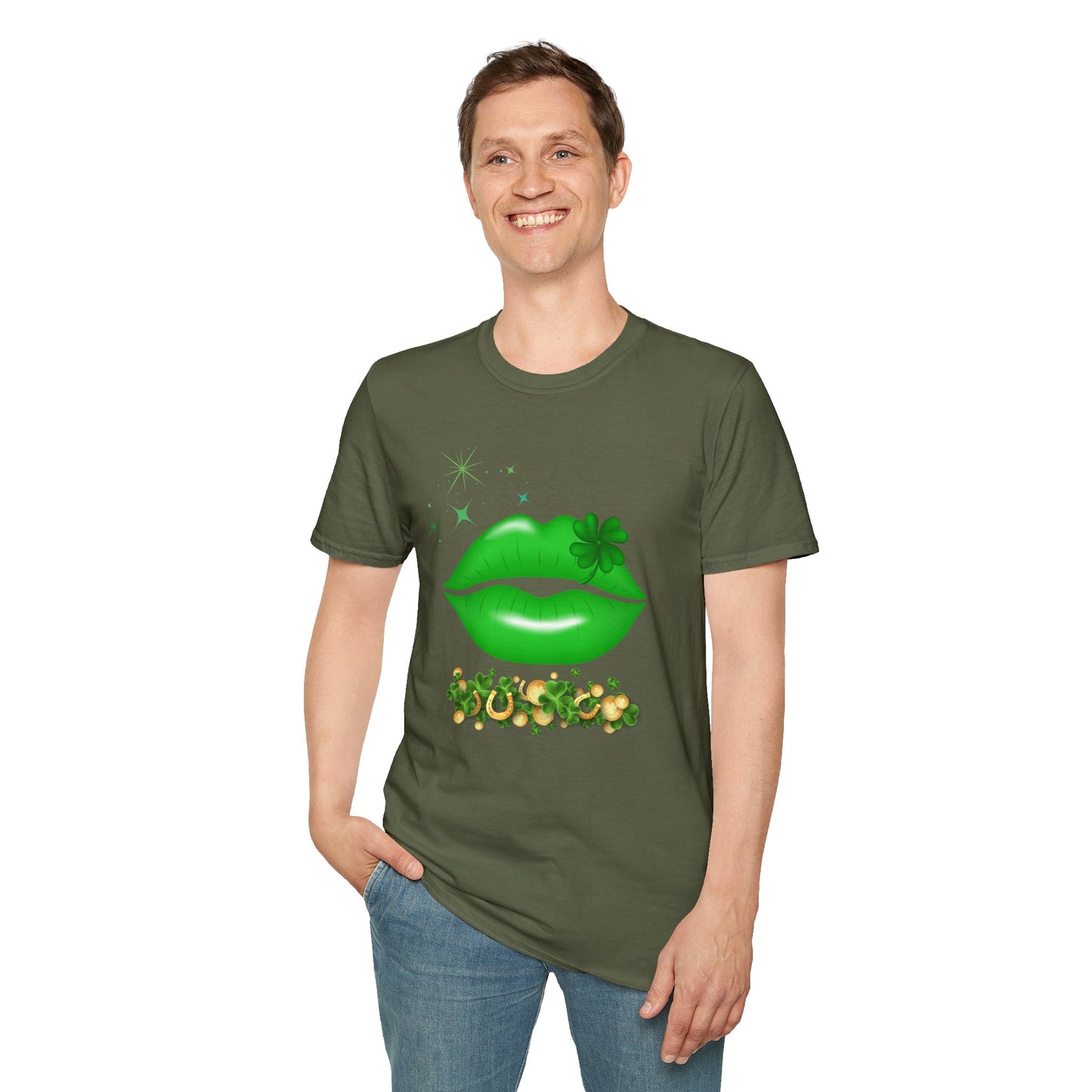 Majica Green Lips