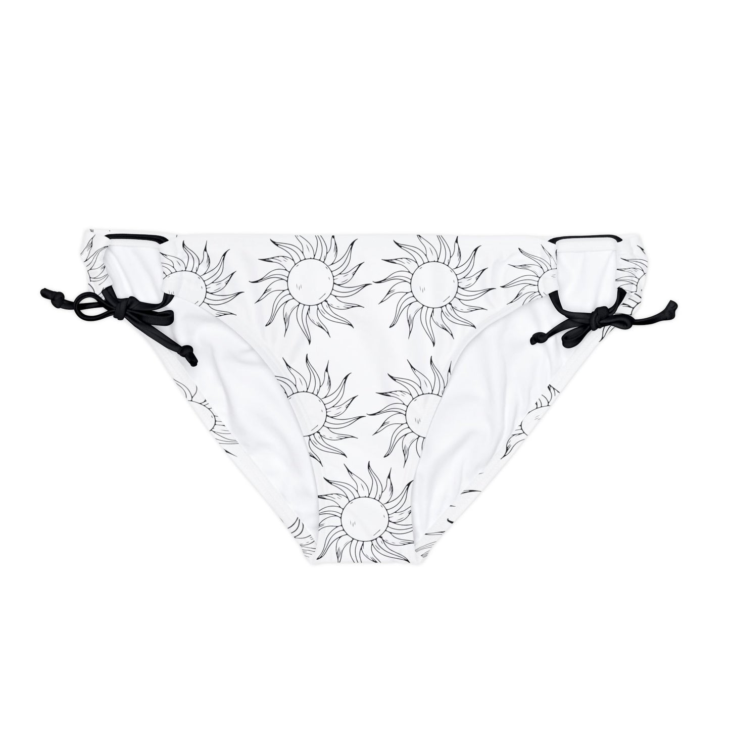 Loop Tie Side Bikini Bottom SUN B&W